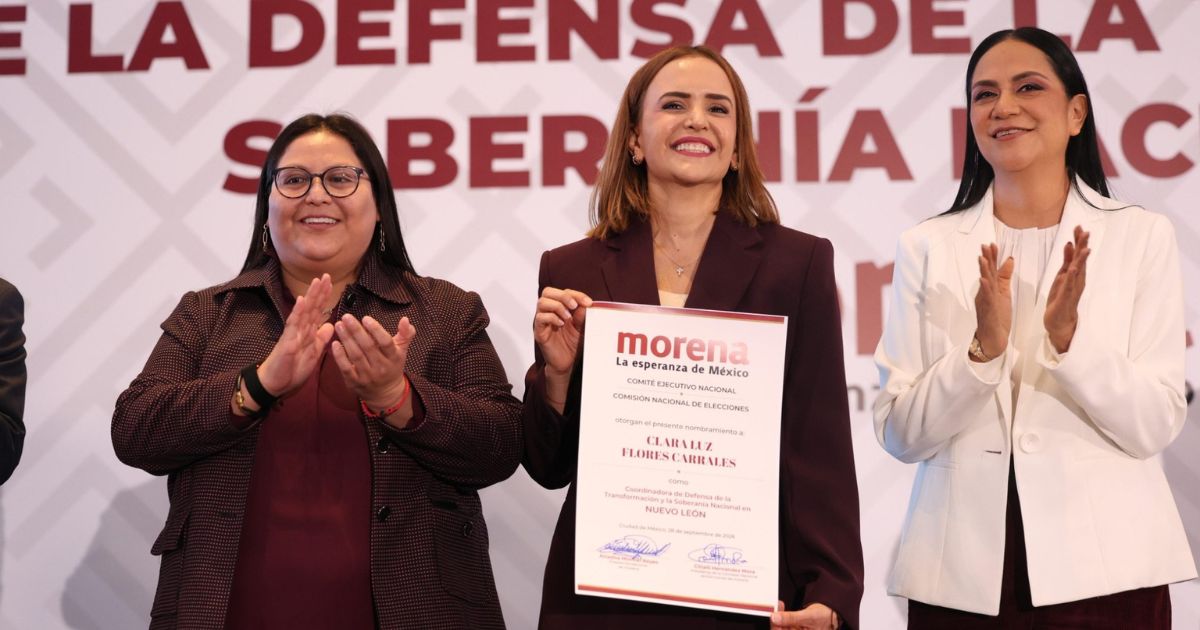 Clara Luz Flores, coordinadora estatal en Nuevo León