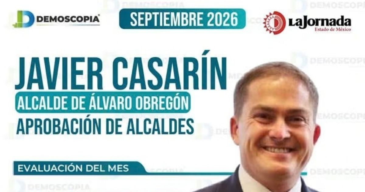 Javier Casarín lidera aprobación de alcaldes en CDMX