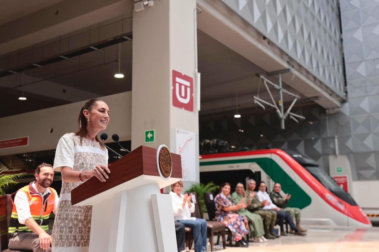 “Misión cumplida”: Claudia Sheinbaum inaugura el Tren Felipe Ángeles; conectará Buenavista y el AIFA en 43 minutos