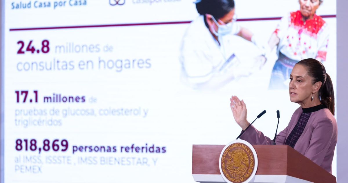 Sheinbaum presenta avances en salud pública en México