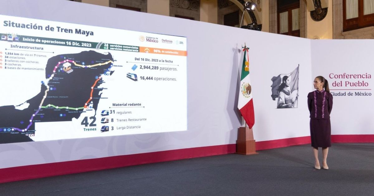 Tren Maya prevé iniciar operaciones de carga en 2027