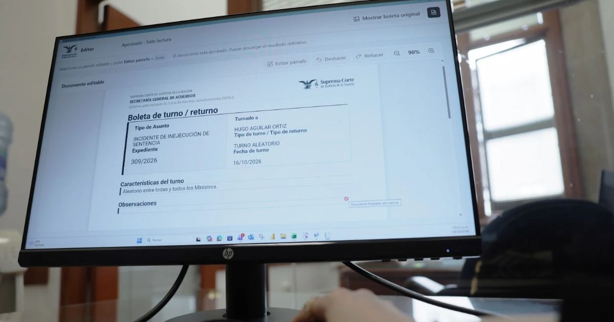 Suprema Corte: turno de asuntos será automatizado