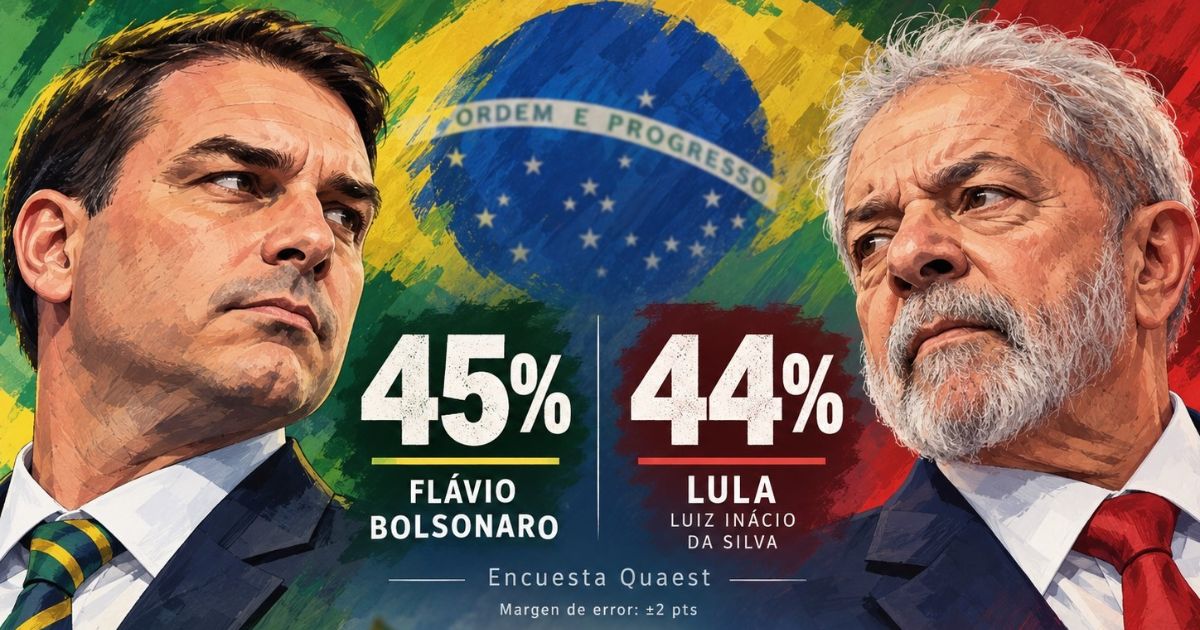 Encuesta Quaest: Bolsonaro y Lula, en empate técnico
