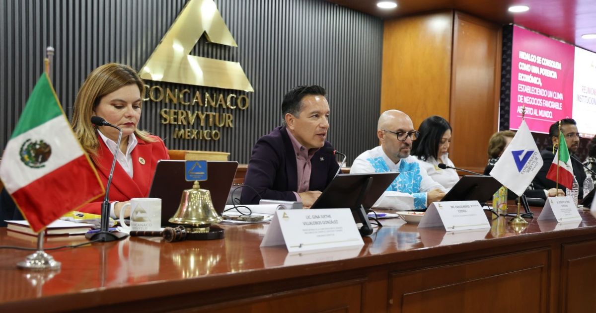 Inversiones en Hidalgo: presentan 147 mil mdp a Concanaco