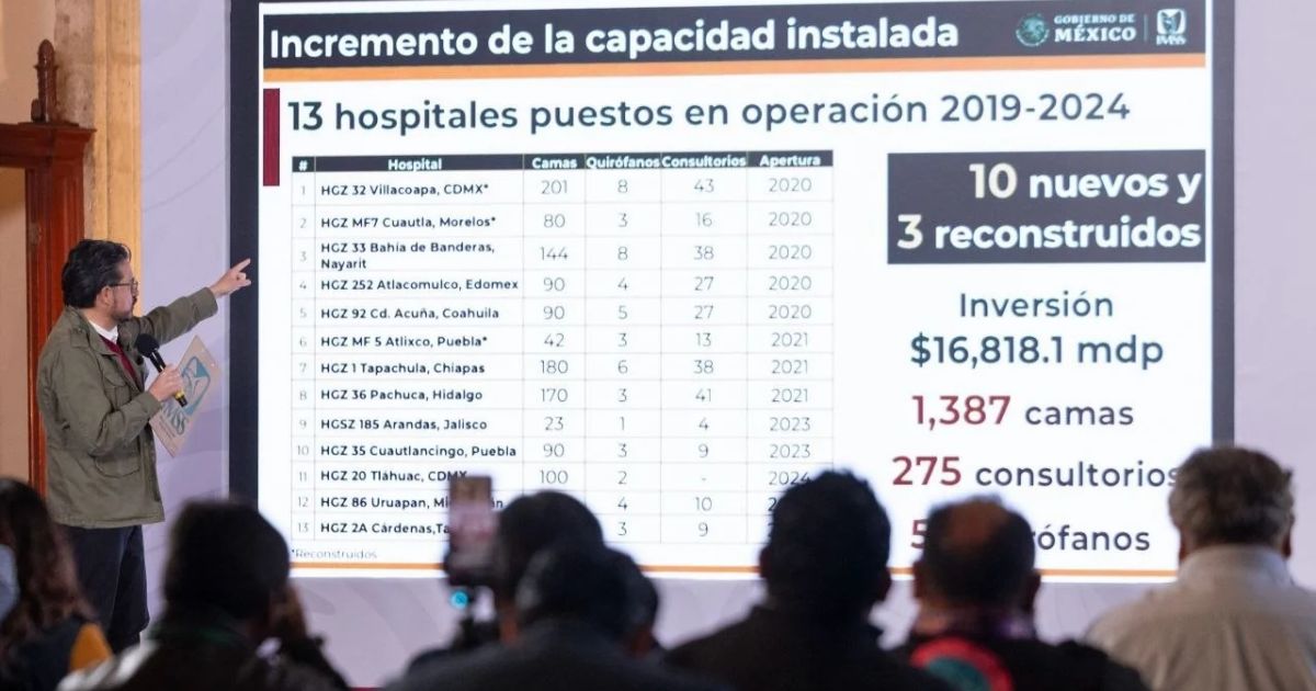 12 acciones del IMSS: invertirán 11,745 mdp en hospitales
